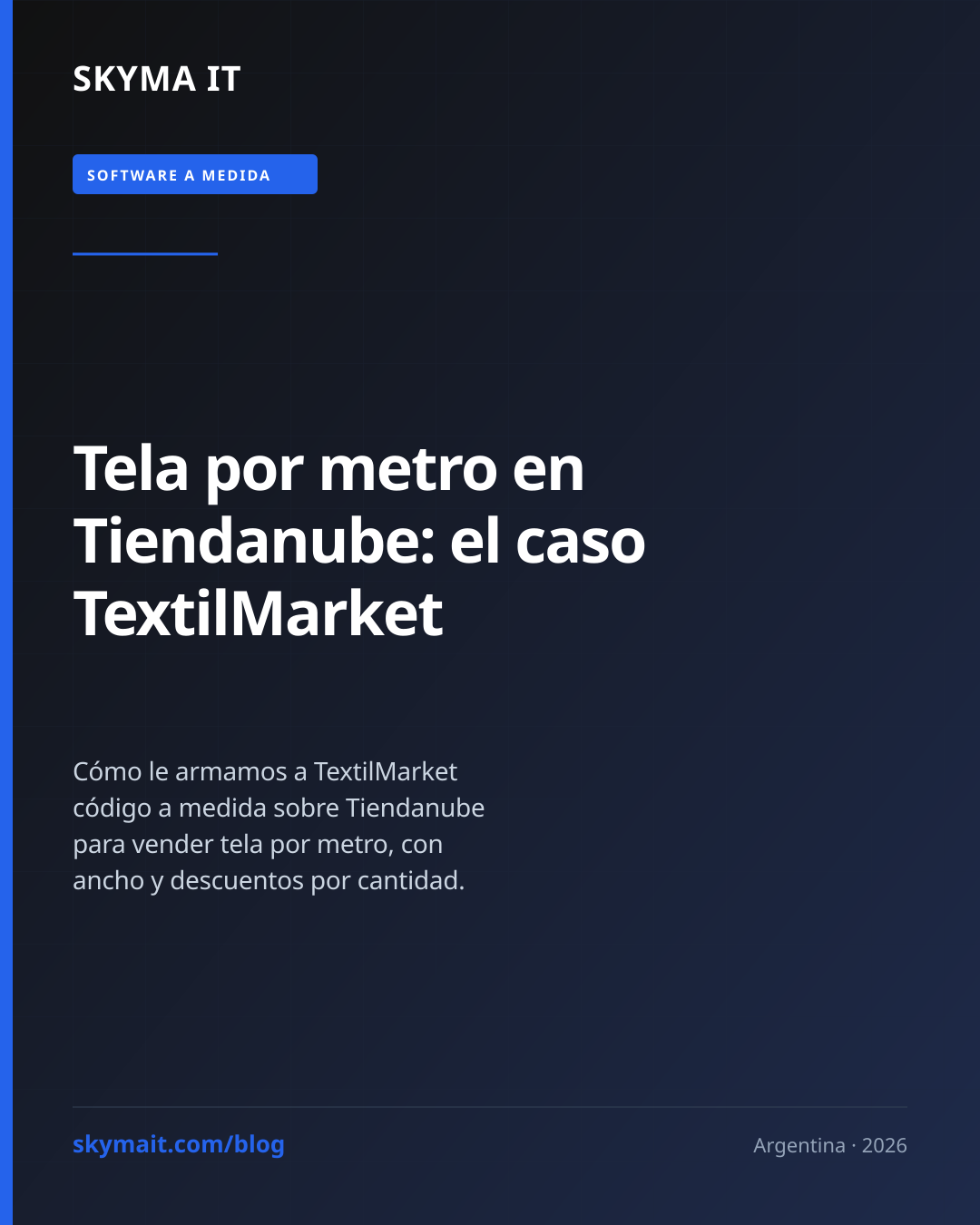 Tela por metro en Tiendanube: el caso TextilMarket
