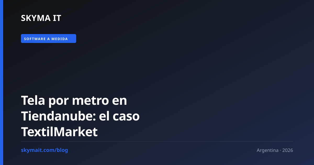 Tela por metro en Tiendanube: el caso TextilMarket