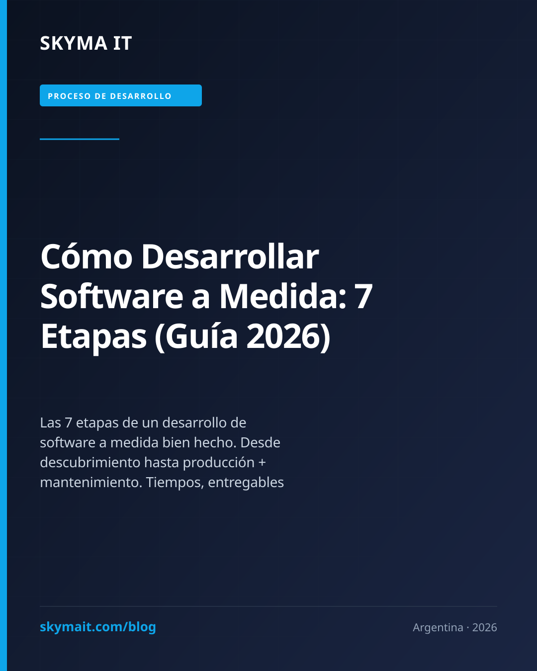 Cómo Desarrollar Software a Medida: 7 Etapas (Guía 2026)